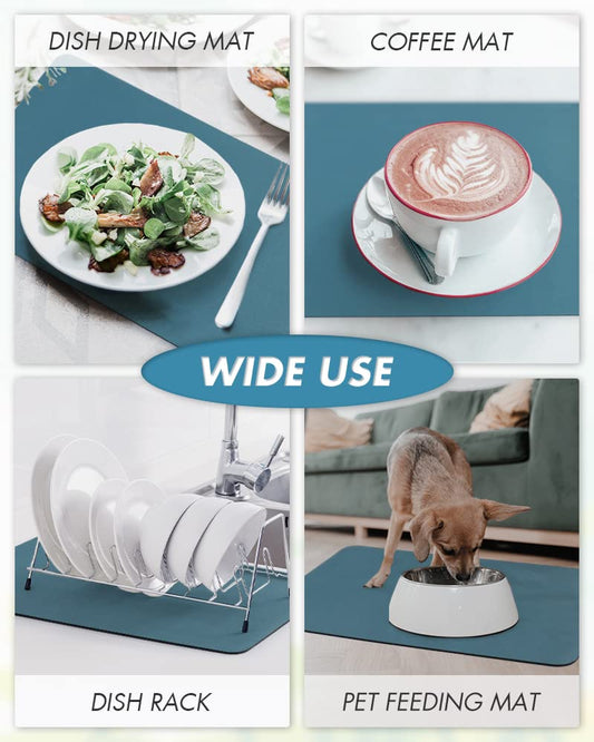 Coffee Machine Draining Mat Kitchen Countertop Absorbent Diatomaceous Earth Soft Mat Bowl And Plate Insulation Mat Bathroom Coaster