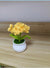 Handmade crocheted small flower potted plants, finished home furnishings, decoration simulation, flower wool knitting, sunflower weaving bouquet