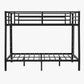 Metal Full XL Over Queen Bunk Bed for Teens and Adults, Space-Saving and Noise-Reduced Design