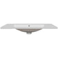 36" Single Bathroom Vanity Top with White Basin, 3-Faucet Holes, Ceramic Finish for Modern Bathrooms