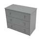 Low Study Twin Loft Bed with Cabinet and Rolling Portable Desk - Gray (OLD SKU :LP000113AAE)