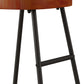 Stylish and Minimalist Bar Stools Set of 2 Counter Height Bar Stools for Kitchen Island Brown