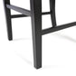 Roshan Farmhouse Acacia Wood Dining Chairs, Black / Walnut (Set of 2)