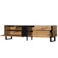 Modern TV Stand for 80-Inch TVs, Double Storage Space Media Console, Sleek Design for Living Rooms