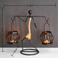 Wrought Iron Candle Holder, European Style Decorative Piece for Dining Tables and Home Ambiance