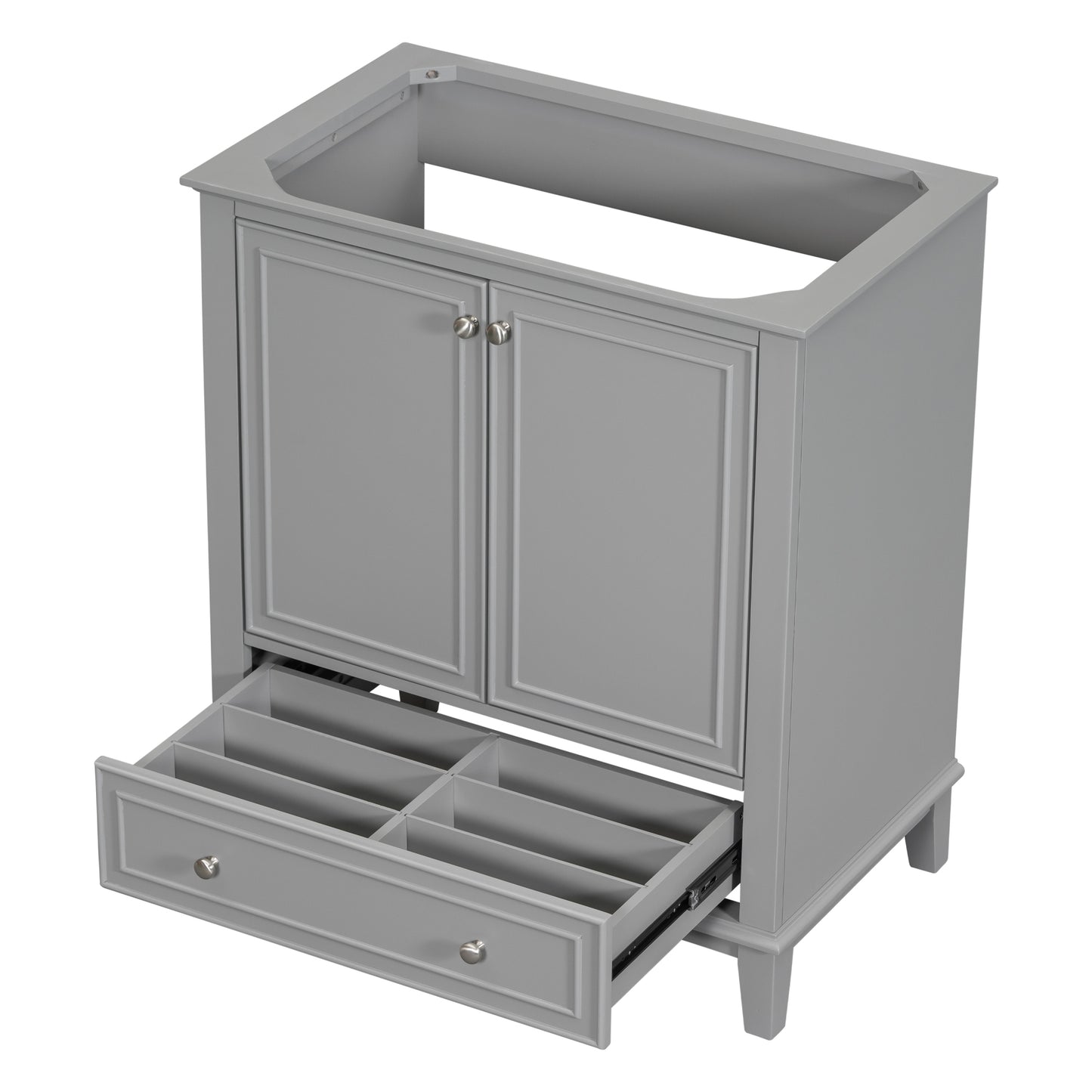 Grey Bathroom Vanity, Modern and Functional Design for Bathrooms with Ample Storage Space