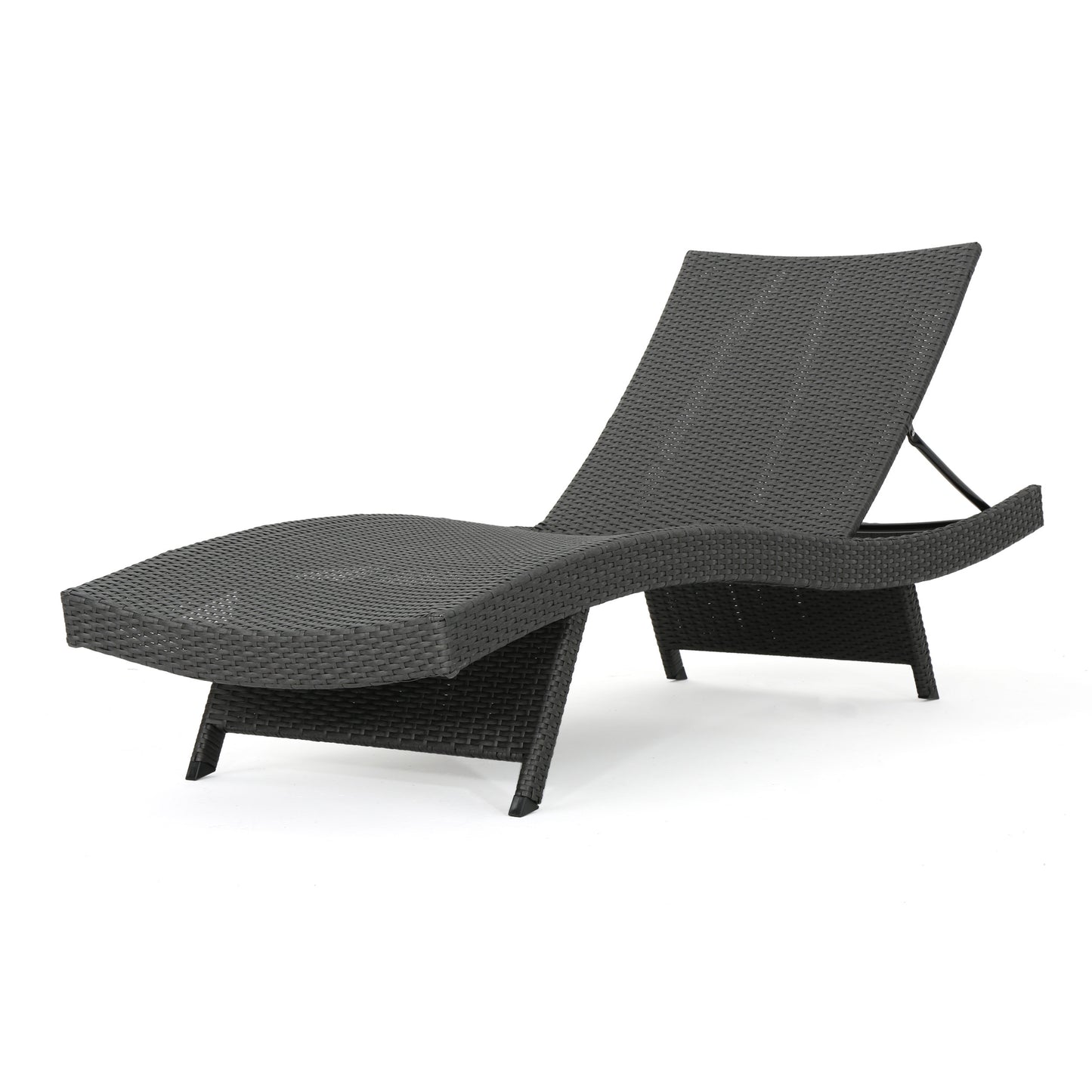 Salem PE Wicker Chaise Lounge, Perfect for Outdoor Relaxation and Lounging