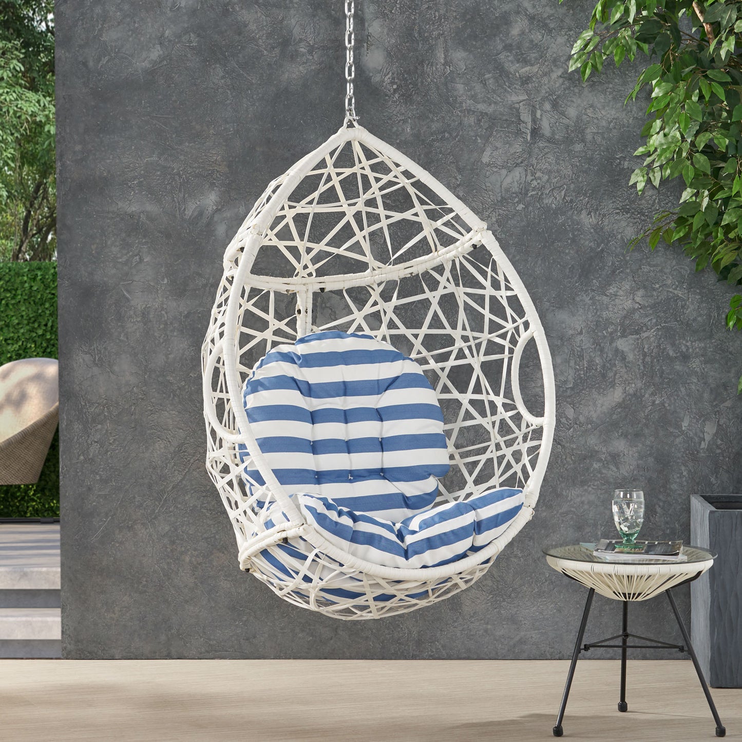 MARLIN Hanging Egg Chair-Basket, Comfortable and Stylish Design for Outdoor Relaxation