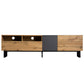 Modern TV Stand for 80-Inch TVs, Double Storage Space Media Console, Sleek Design for Living Rooms