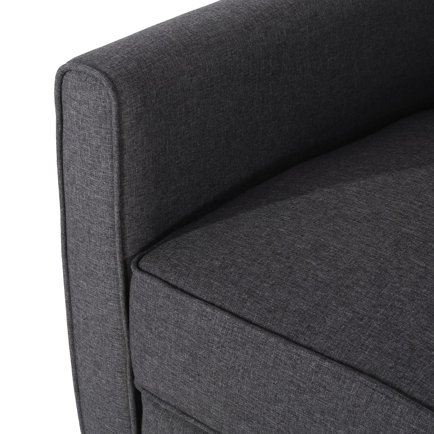 Smoke Fabric Push Back Chair, Elegant Design for Modern Home Décor