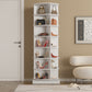 New 360-Degree White Rotating Shoe Cabinet with 7 Layers, Holds Up to 28 Pairs of Shoes