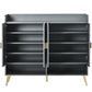 U-Can shoe cabinet with door, 11 layer shoe cabinet with adjustable shelves, modern wooden shoe cabinet (matte surface)