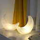 Internet celebrity ins moon night light warm atmosphere decorative ornaments resin moon table lamp simple bedroom bedside lamp