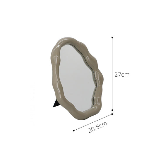 Cloud Irregular Makeup Mirror Desktop Storage Box