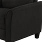 Living Room Armrest Single Sofa, Modern and Comfortable Design in Black Finish