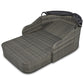 GO 79.9" Outdoor Sunbed with Adjustable Canopy, Double Lounge in Gray Wicker and Cushion