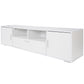 Modern TV stand with LED Lights Entertainment Center TV cabinet with Storage for Up to 75 inch