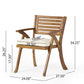 Hermosa 5-Piece Wood Dining Set with Cushions, Perfect for Modern Dining Rooms