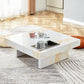 A modern and practical coffee table with imitation marble patterns made of MDF material