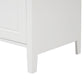 Bathroom Vanity with Sink, Bathroom Vanity Cabinet with Two Drawers and Door, Adjustable Shelf, Solid Wood and MDF, White