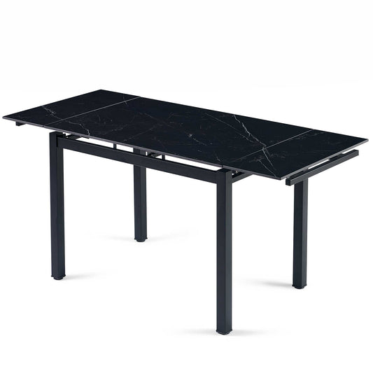 Black Ceramic Expandable Dining Table