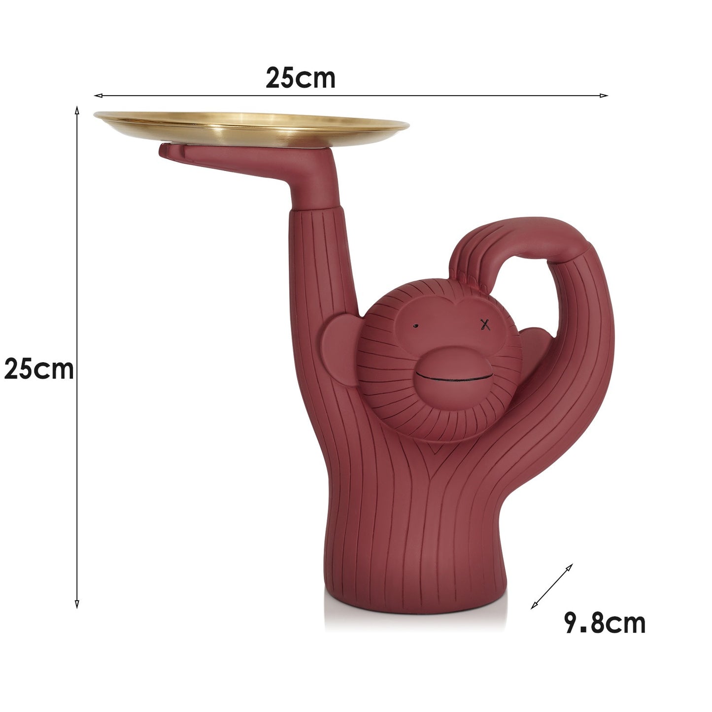 猴子托盘树脂家居装饰