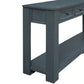 TREXM Console Table with Storage Drawers and Bottom Shelf, Navy Finish for Entryways and Hallways