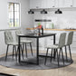 Dining Chairs Set of 4, Modern Kitchen Dining Room Chairs, Velvet Dining Chair Upholstered Cushion Seat and Sturdy Metal Legs