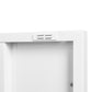 Steel storage cabinet, double door miscellaneous storage cabinet, 2 movable partitions white