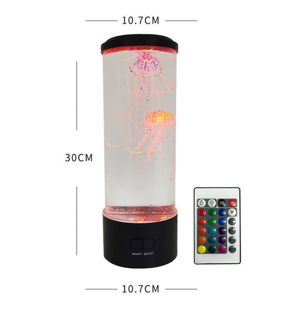 Medium Jellyfish Lamp with USB Plug-In, Colorful LED Night Light for Home Ambiance