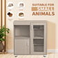 Guinea pig cage, 4 layers of hamster cage wood, with storage cabinet, mouse cage, openable top, acrylic window ，X-Large