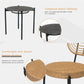 3 Pieces Of Luxury Outdoor Wicker Furniture - Patio Bistro Style Table And Chair Combination