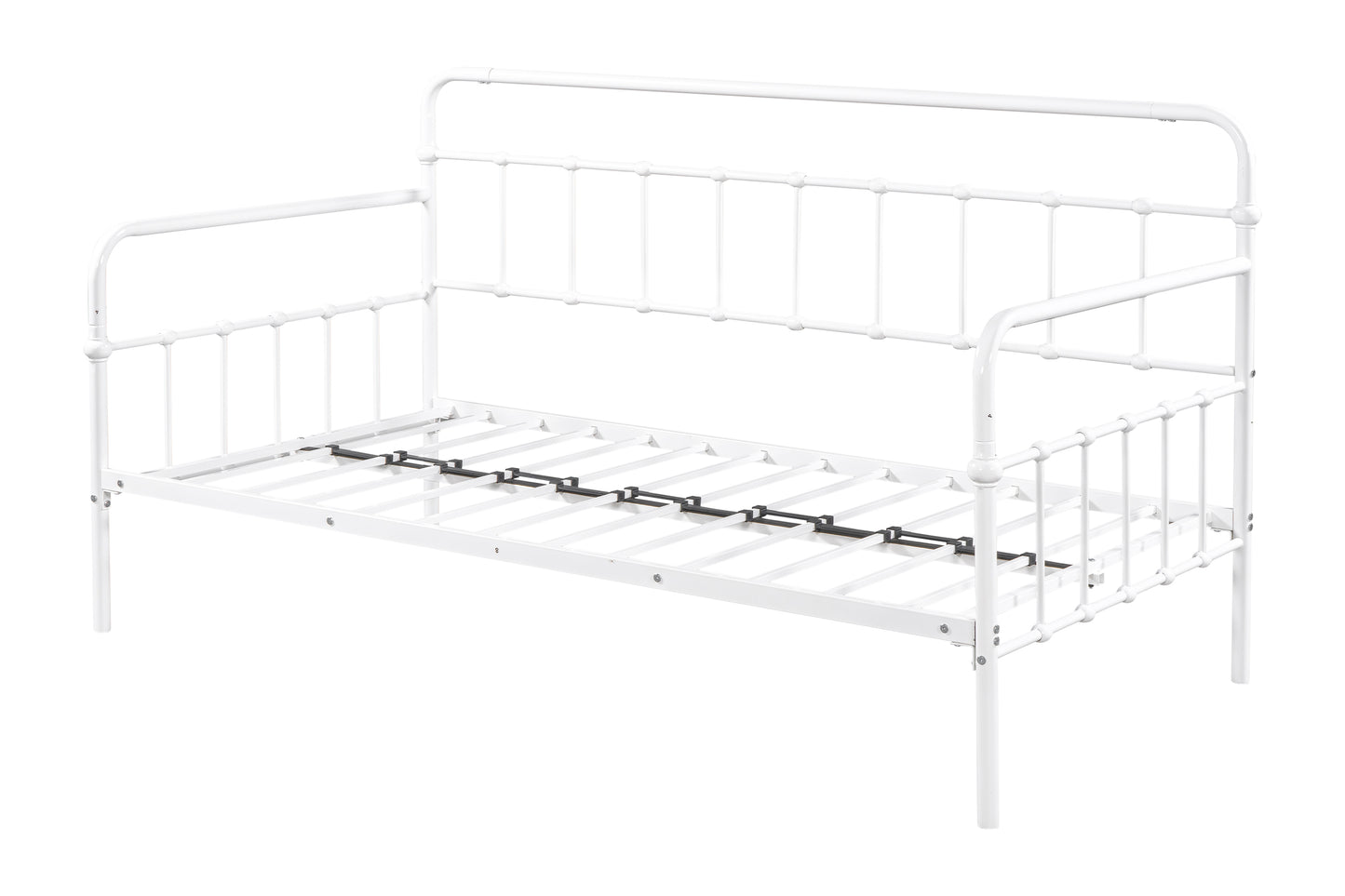 Metal Frame Daybed with trundle（white）