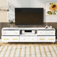 U-Can TV Stand for 75+ Inch TV Entertainment Center TV Media Console Table Modern TV Stand