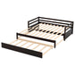 Twin or Double Twin Daybed with Trundle Espresso