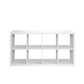 Smart Cube 8-Cube Organizer Storage with Opened Back Shelves 2 X 4 Cube Bookcase Book Shleves for Home Office (White)