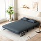 55″ Convertible Chair Bed Tri-Fold Sofa Bed with Adjustable Backrest & Pillow