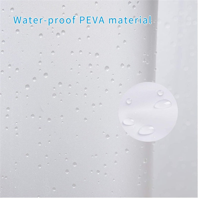 Bathroom Shower Lining Frosted Plastic Extra Long Shower Curtain Liner With Magnet Metal Eyelets Thickened Shower Curtain