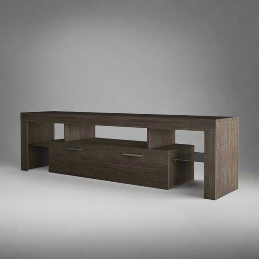 Brown simple modern TV stand