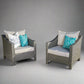 ANTIBES Armchair Set of 2, Modern Design with Comfortable Upholstery for Living Rooms