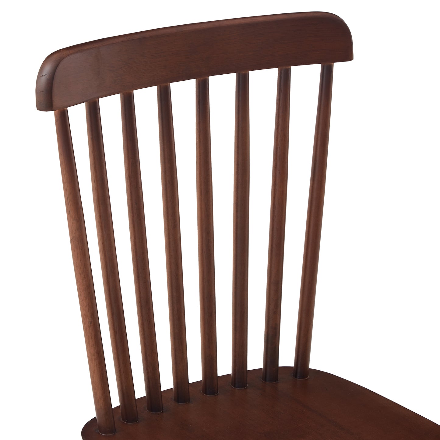 4 dining chairs, walnut wood, rubberwood material, dining chairs, solid wood chairs, solid wood dining table chairs