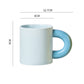 Thick Handle Ceramic Cup High-Value Mug Creative Ins Nordic Coffee Cup Breakfast Cup Couple Water Cup