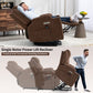 Okin motor Up to 350 LBS Chenille Power Lift Recliner Chair Brown