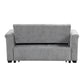 U_STYLE Convertible Soft Cushion Sofa Pull Bed ,for Two People to Sit On