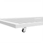 Heavy-duty Sturdy Meta Twin over Twin with Trundle Bunk Bed/l/ Noise Reduced/ Safety Guardrail/No Box Spring Needed,White