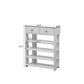 Storage Rack Storage Organiser in the Entryway Economical Home Shoe Rack Multi-Layer Shoe Cabinet (White)