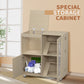 Used for small animal cages with 4 layers of cage wood and window storage cabinets, the top can be opened