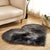 Love Heart Rugs Artificial Wool Hairy Carpet Faux Floor Mat Fur Plain Fluffy Area Rug Soft Living Room Carpet Bedroom Floor Mat