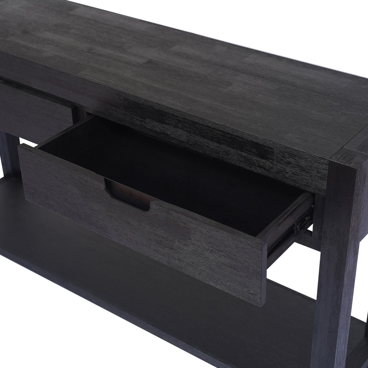 U-STYLE Console Table for Entryways and Hallways, 2 Drawers and 1 Shelf for Living Rooms