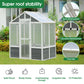 76''x48''x86'' Polycarbonate Greenhouse, Walk-in Outdoor Plant Gardening Greenhouse for Patio Backyard Lawn